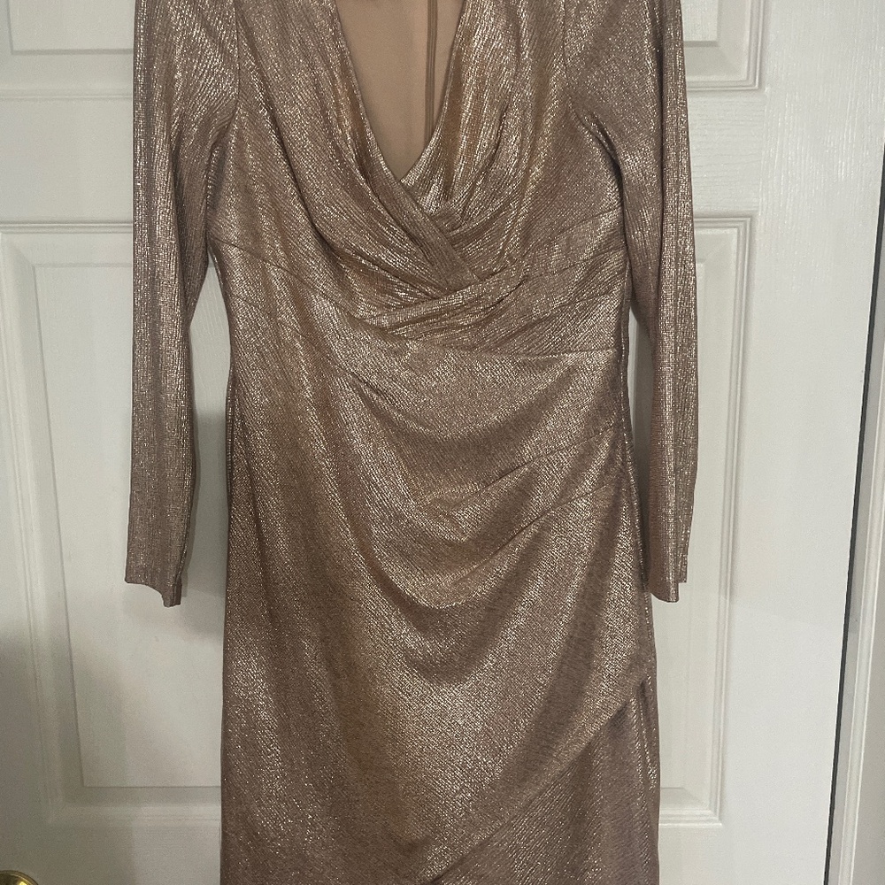 Gold metallic dress